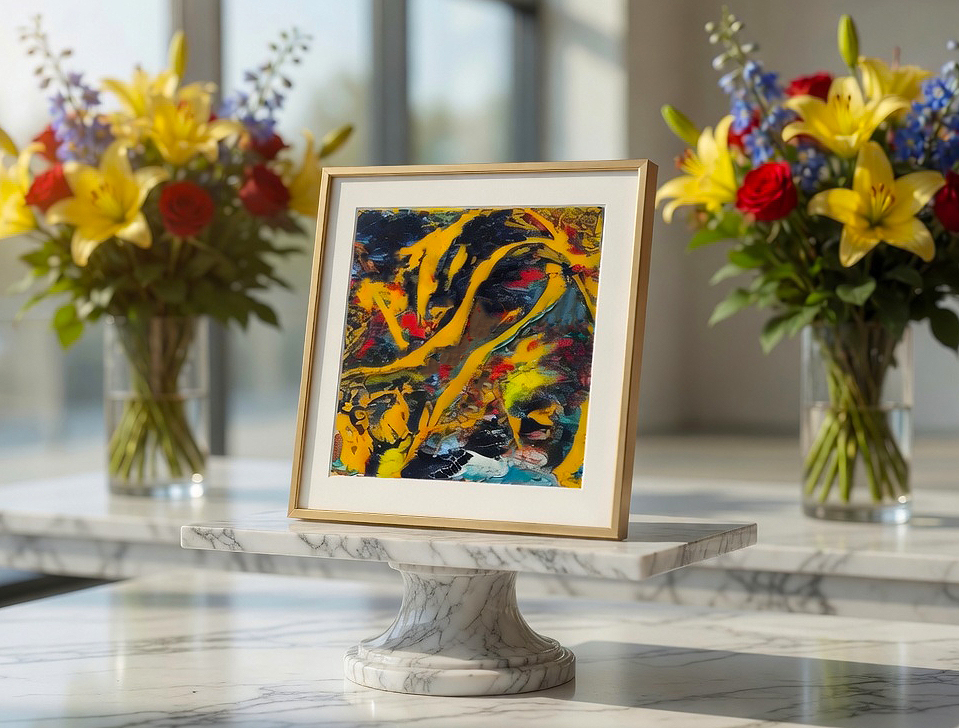 Cosmic Abstract 1 (UGallery Shanghai) by Artist Matt Vegh