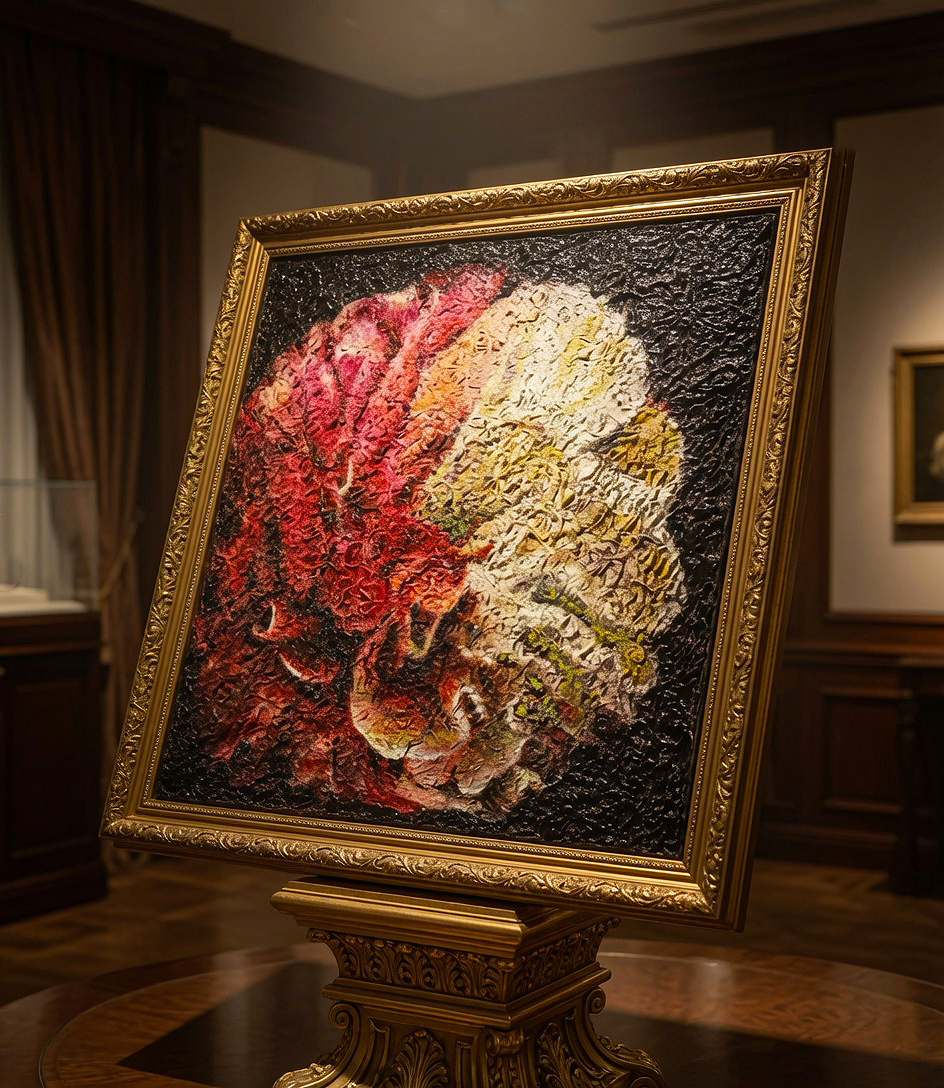 Peony (Laquerware) by Victoria Lin