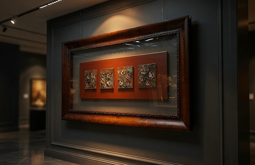 Four Panel Floral Abstract by Matt Vegh