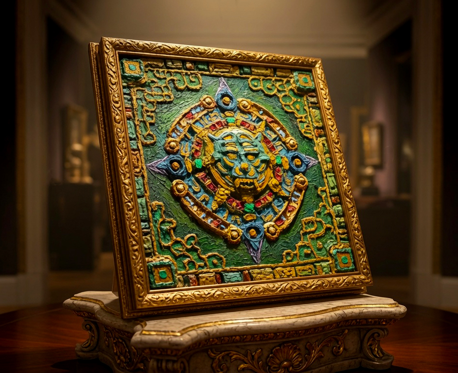 Tenochtitlan Jaguar (Sundial) by Matt Vegh (with contributing artist Yi Nan)
