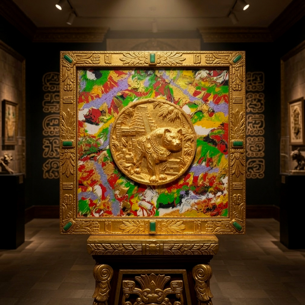 Tenochtitlan Golden Jaguar by Matt Vegh