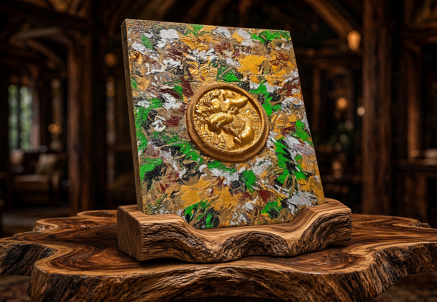 The Live Edge Golden Moose by Matt Vegh