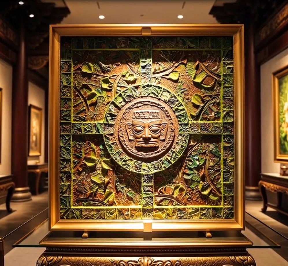Mask of San Xing Dui (Green)