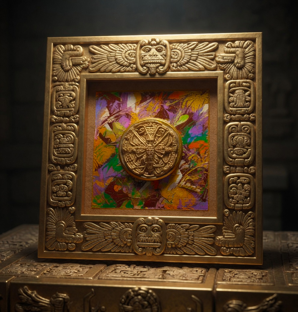 Tenochtitlan Butterfly (Mu Mian Exhibition) by Artist Matt Vegh