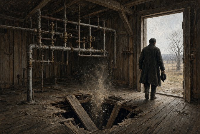 Leaving the Barn Before the Joists Give Way &mdash; the risk never left the joints.