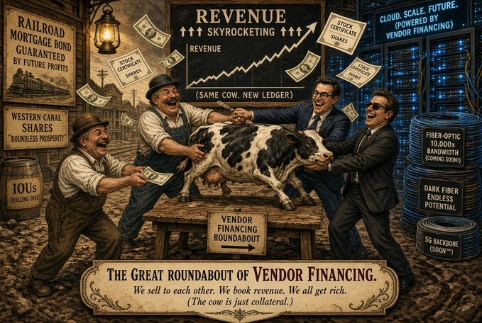 The old parlor trick: the same dollar circling the table until the music slows and the tenants have to pay rent from genuine operating income.