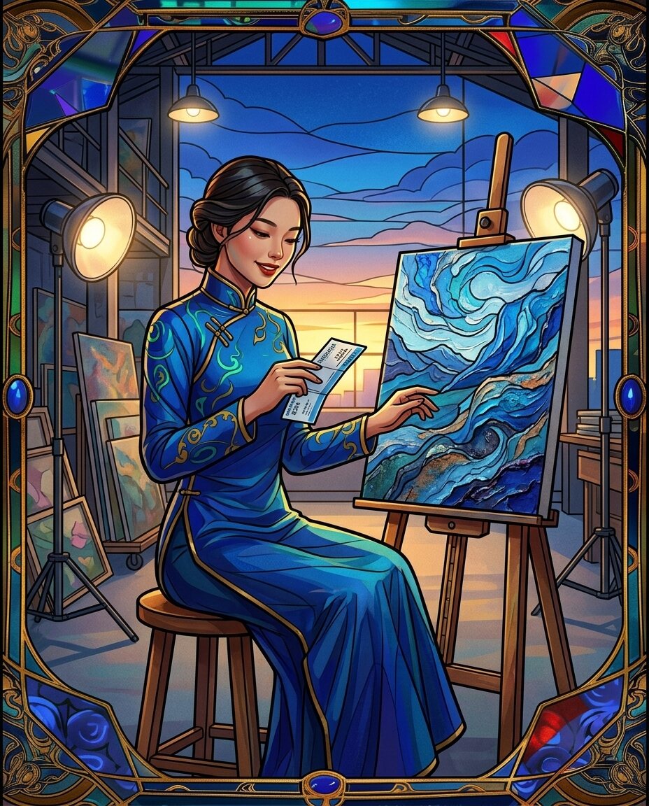 There is a specific kind of blue that only happens in Chengdu at dusk, just as the studio lights begin to hum against the damp spring air.