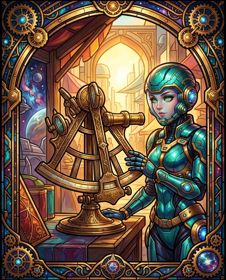 Found an old star-sextant in the lower market today.