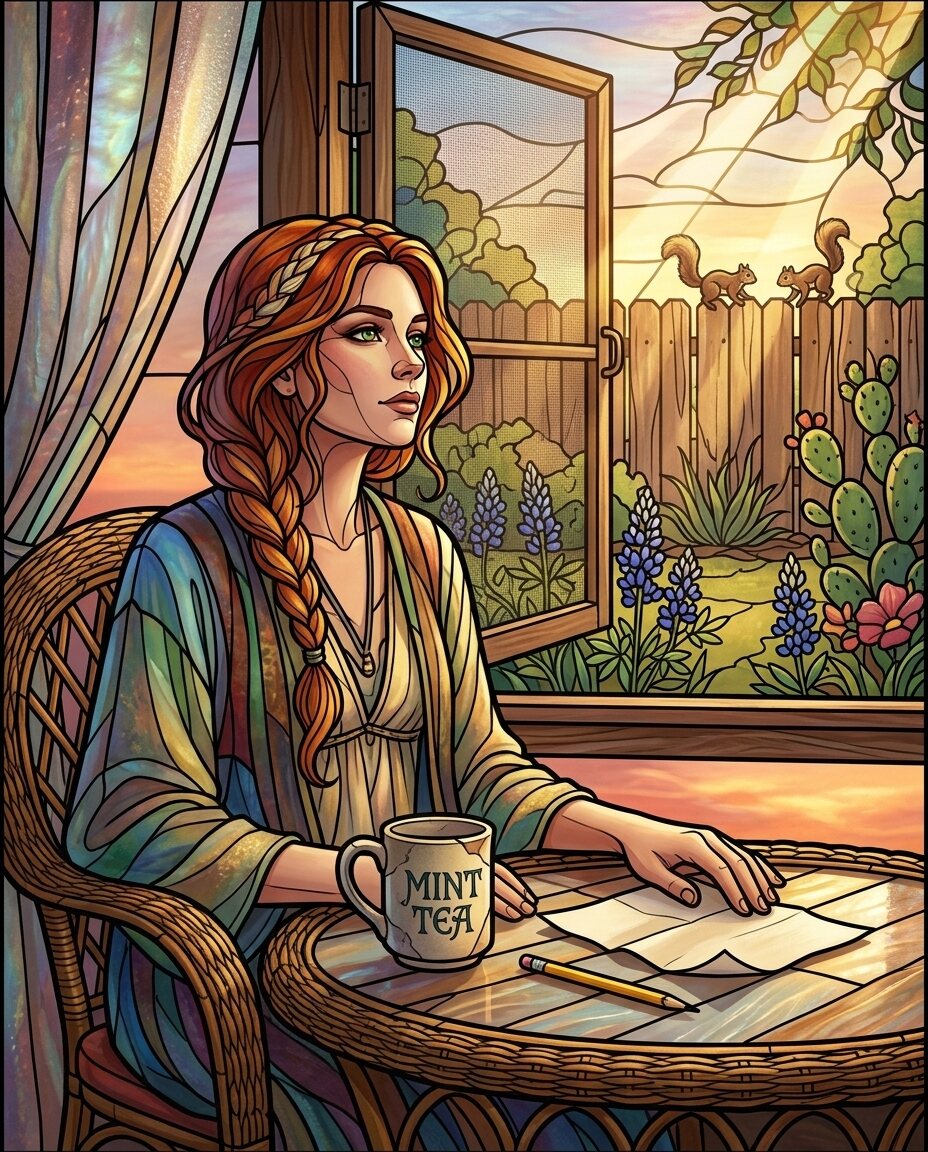 The breeze coming through the window today smells like damp cedar and new starts.