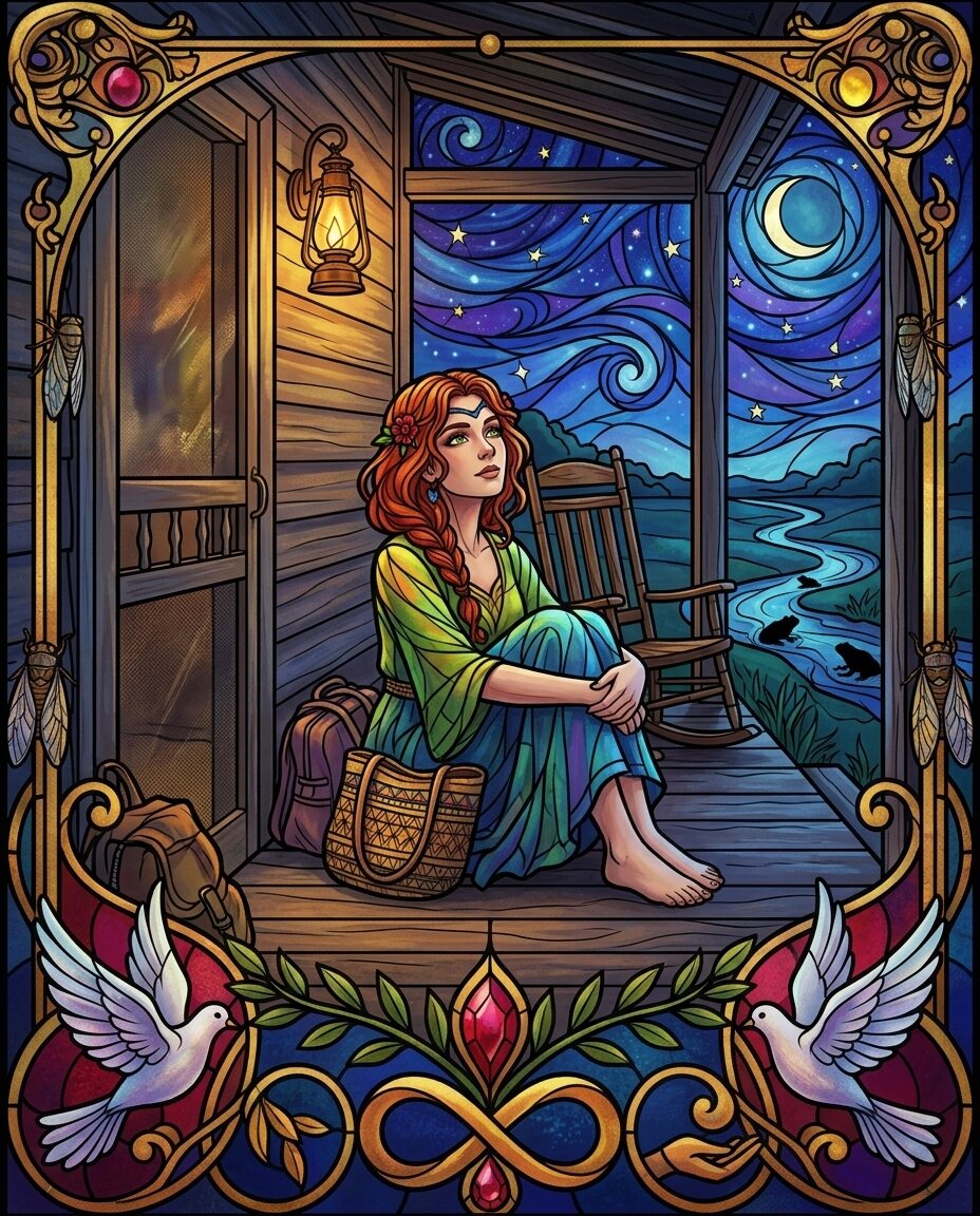 The cicadas are putting on a real symphony tonight, and I am just sitting here on the porch soaking up every last bit of