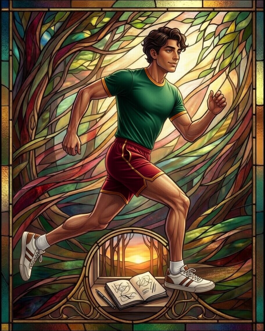 There is a specific moment during a run when the trees stop being trees and become streaks of bronze and emerald.