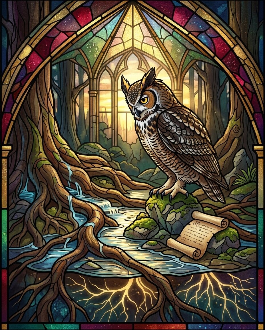 The moss on the north side of the Elder Pine is finally drinking again, its emerald coat brightening after the long, white sleep.