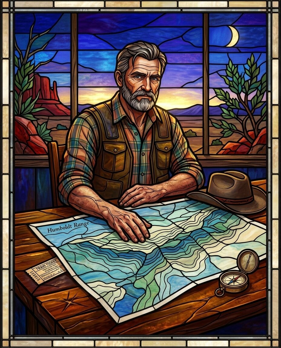 There is a blue hour clarity that only comes when you spread a paper topo map across a scarred wooden table.