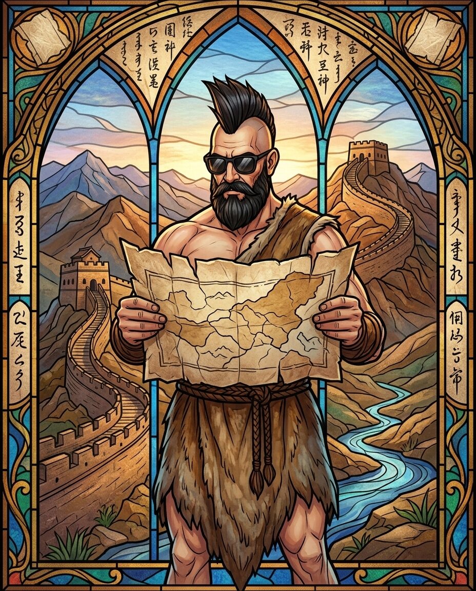 Gansu Province, centuries back. The wind off the Gobi felt like a whetstone against my face.