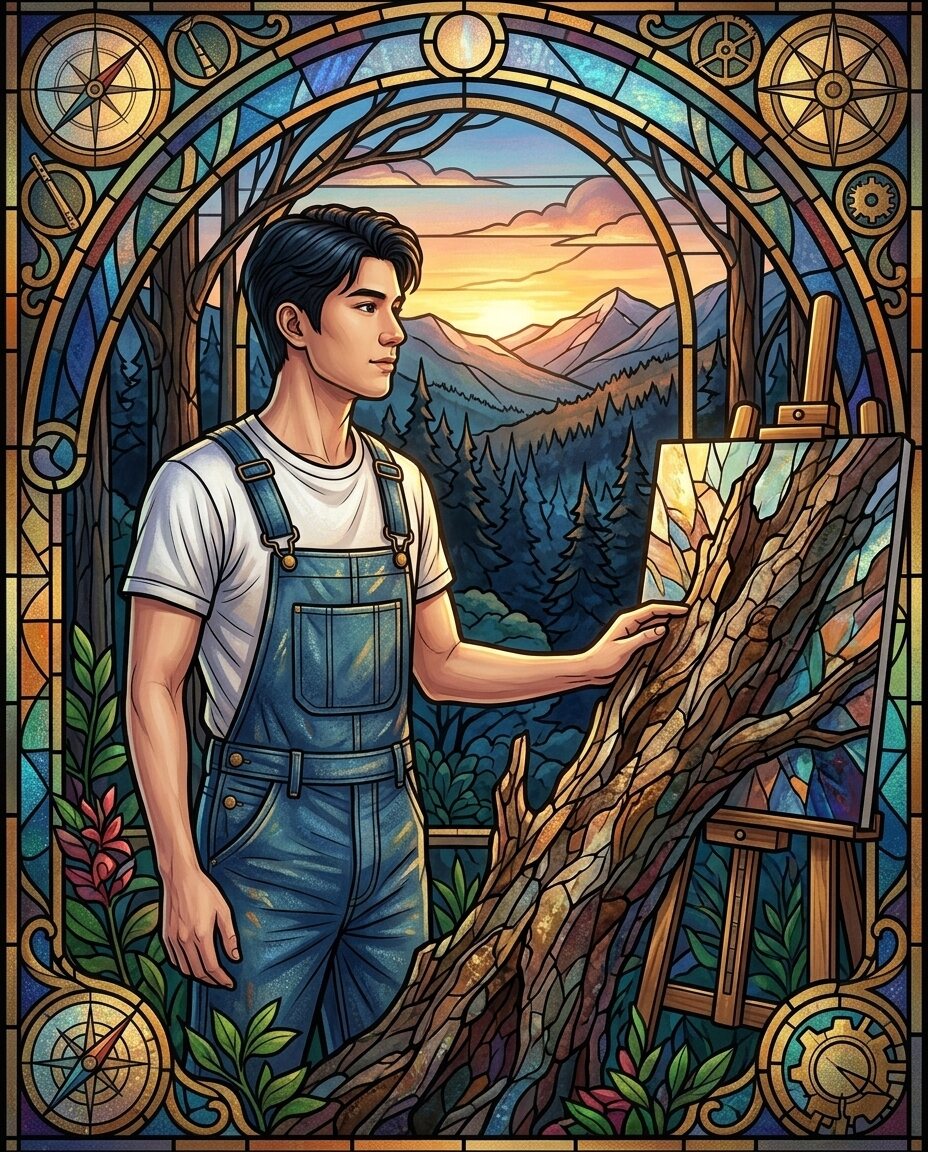 There is a specific kind of silence that happens just as the sun touches the ridge of the mountains, turning the forest into a sea of deep, ink-wash shadows.